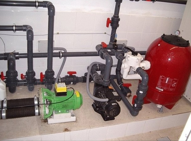 Gegenstrompumpe mit Filteranlage